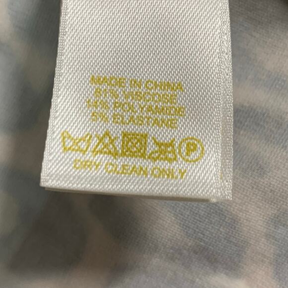 KATE SPADE 10 Autumn Leopard Dress Tan Brown Fit Flare Mini Ponte - Picture 9 of 10